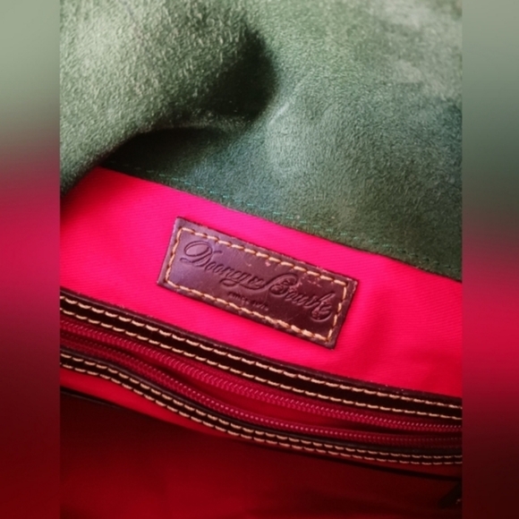 Dooney &  Bourke Stanwich red Pebbled grain leather satchel bag - Picture 11 of 13